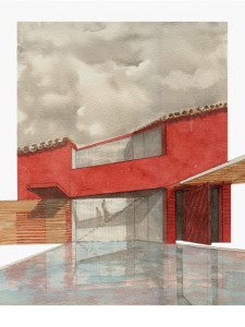 vue depuis la piscine