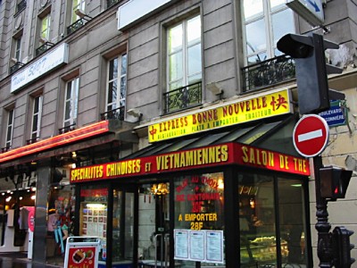 Je vais chez le traiteur chinois