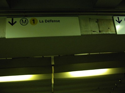 Nous prenons le métro