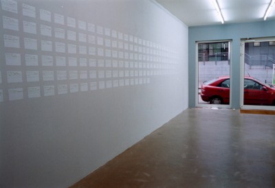 Pour information, galerie C. Hamel 2001 - 03