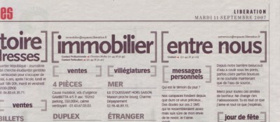 Nicolas Carré Libération - 11 sptembre 2007