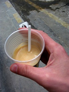 Je prends un café