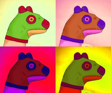 disco sock dog