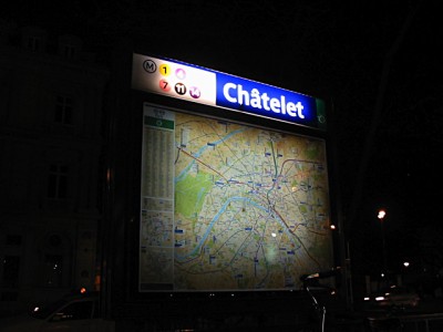 Je sors place du Chatelet