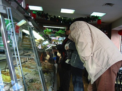 J'achète à manger chez le chinois
