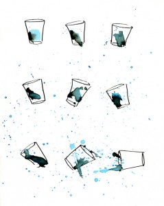 Tempête dans un verre d'eau