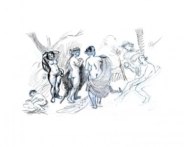 Le jugement de Pâris d'après Rubens