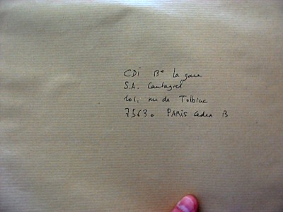 Je mets ma déclaration d'impôt dans une enveloppe