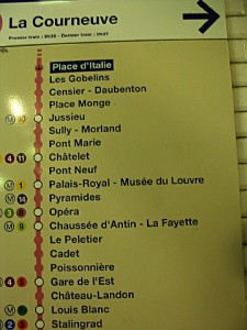 Je prends le métro