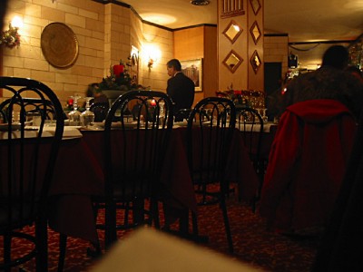 L'intérieur du restaurant