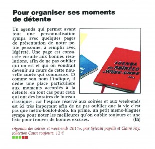 Métro_Pour organiser ses moments détente_décembre 2010