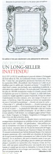 Figaro magasine_Un long-seller inattendu_ juillet 2007