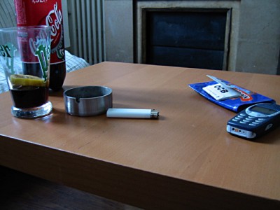 Je fume et je bois du coca