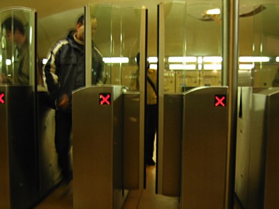 Nous prenons le métro
