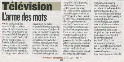 Valeurs actuelles - 2007
