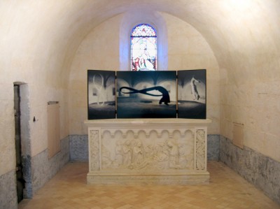 Octogone funéraire de l'Hôtel-Dieu, Montmorillon, été,  2006