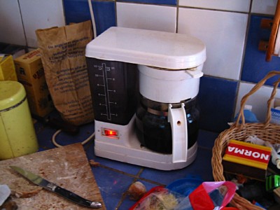 Je prépare du café