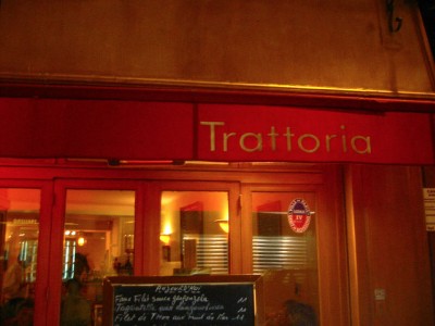 Nous allons chez Trattoria