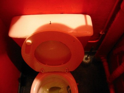 Je vais aux toilettes
