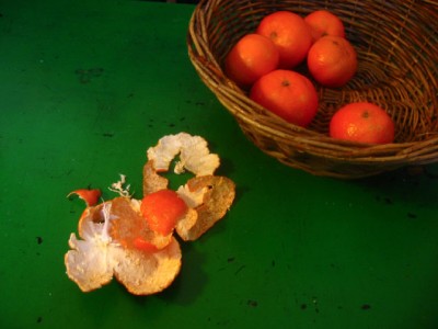 Je mange des clémentines