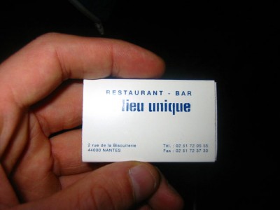 Nous allons a lieu unique
