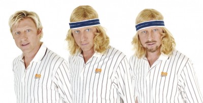 Boris Becker se transforme en Björn Borg, Paris, mai 2006