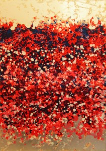 Bubbling-passing-through-a-sea-of-​​aluminum
