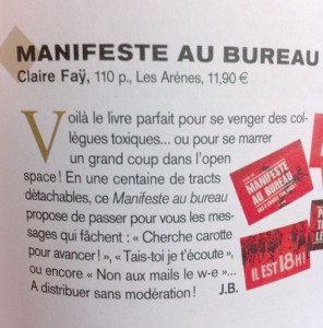 LIRE_contre les collègues toxiques ou pour se marrer un grand coup_novembre 2013