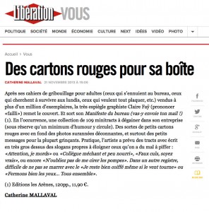 LIBERATION_Des cartons rouges pour sa boîte _ novembre 2013