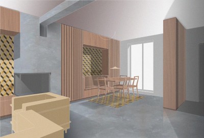 vue vers salle à manger