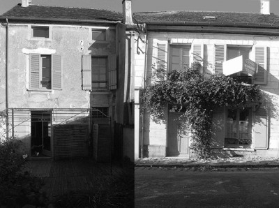 façades sur rue et jardin