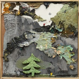 The sponge tree (30x30cm, 2015, paint on canvas, collection privée)