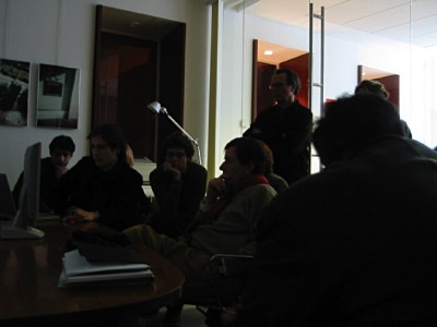 Je vais à l'Ensad. Nous présentons le site de l'école à Richard Peduzzi
