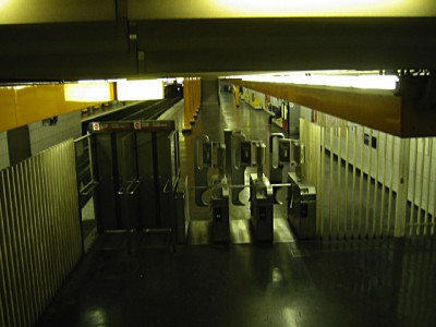Nous prenons le métro