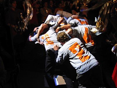 Une mélée de rugby