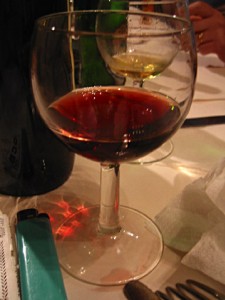 Je bois du vin