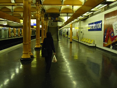 Nous prenons le métro