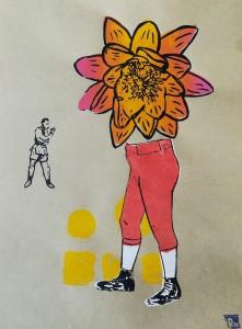 Homme fleur