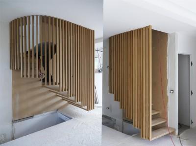 escalier en chantier