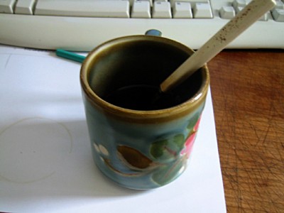 Je bois du café