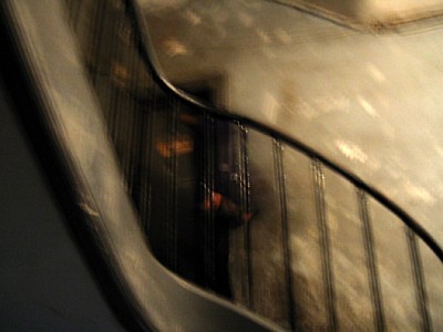 Nous montons les escaliers