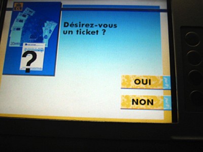 Je retire de l'argent