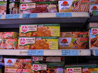 Je prends des gateaux diététiques