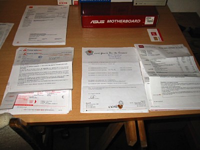 Je mets de l'ordre dans ma paperasserie