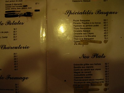 Nous allons manger chez Gladines