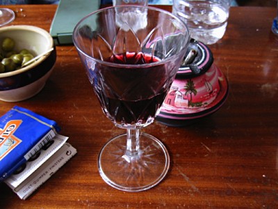 Je bois du vin