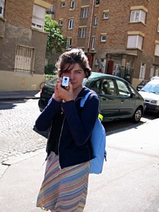 Sabine me prend en photo