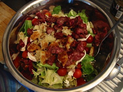 Nous préparons une salade