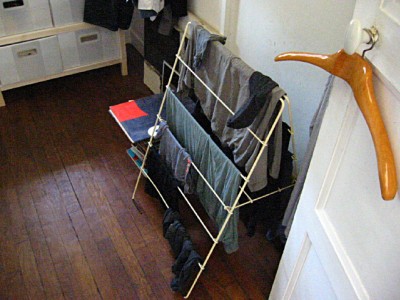 J'étends mon linge