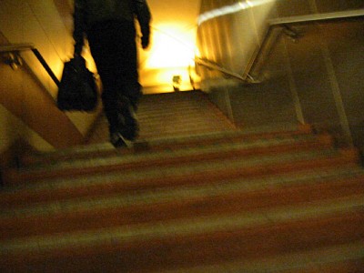 Je monte les escaliers